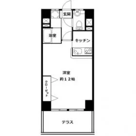 秀和六本木レジデンスビルの基準階図面