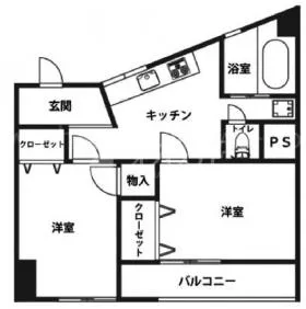 六本木ハイツの基準階図面