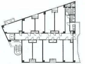 グランメール六本木の基準階図面