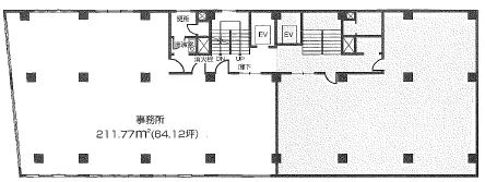 御幸ビルの基準階図面