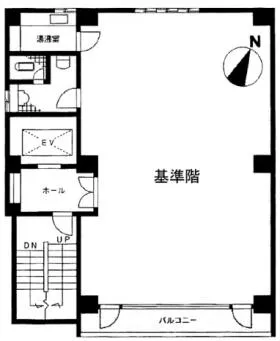 六本木ISOビルの基準階図面