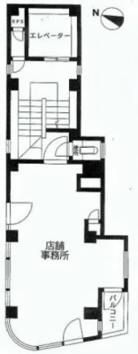 六本木タカヒラビルの基準階図面