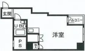 俳優座ビルの基準階図面