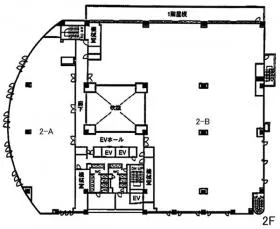イースト六本木ビルの基準階図面