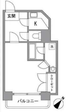 善隣会館ビルの基準階図面