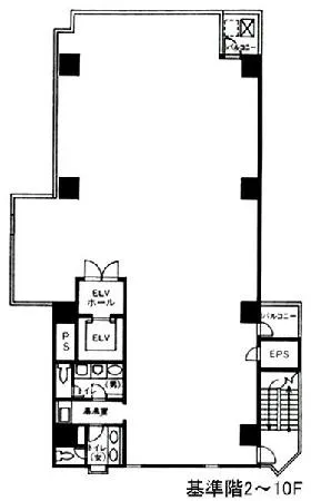 CONVEX神保町の基準階図面