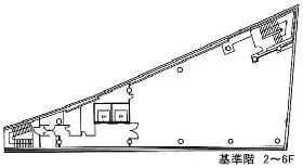 サクセス銀座ファーストビルの基準階図面