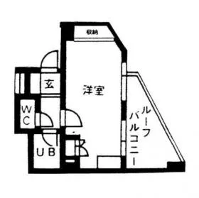 南麻布フラワービルの基準階図面