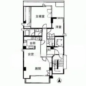 コンフォート南麻布の基準階図面