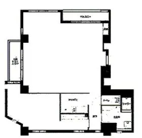 麻布仙台坂ガーデンビルの基準階図面