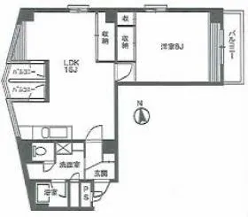 ルミエール元麻布ビルの基準階図面