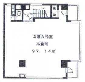 仙台坂オークヒルズの基準階図面