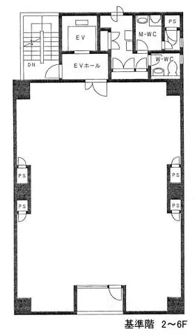 TWG銀座イーストの基準階図面