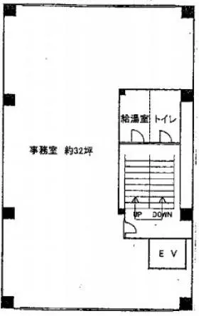 麻布十番高木ビルの基準階図面