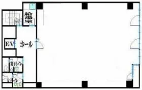ジャノメ麻布十番ビルの基準階図面
