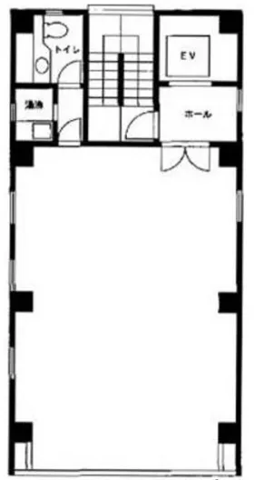 丸井ビルの基準階図面