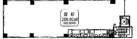 藤原ビルの基準階図面