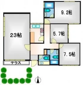 クリーデンス麻布台ビルの基準階図面