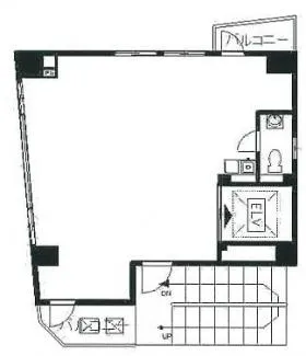 タワーサイド飯倉の基準階図面