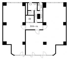 第6文成ビルの基準階図面