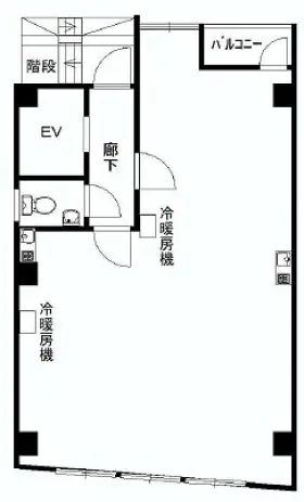 愛三ビルの基準階図面