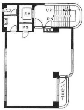 フローラ麻布の基準階図面