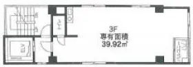 AZABU・IHビルの基準階図面
