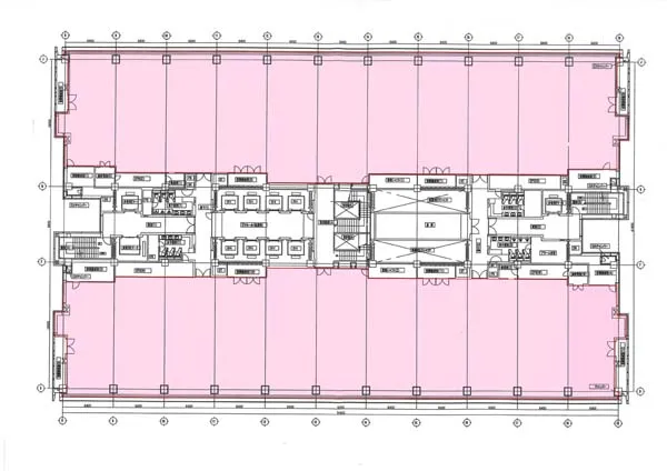 トレードピアお台場の基準階図面