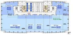汐留ビルディングの基準階図面