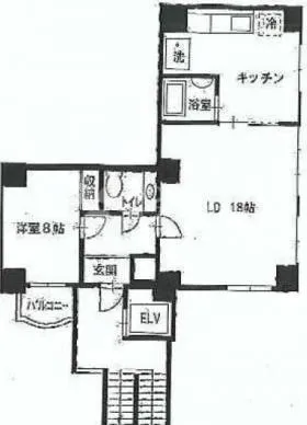 バーリータワーズビルの基準階図面