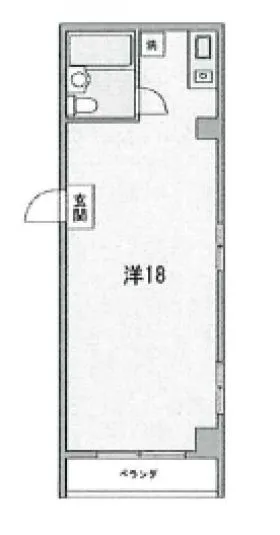 MD麻布ビルの基準階図面