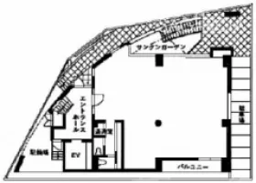 狸穴アークビルの基準階図面
