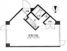麻布イーストビルの基準階図面