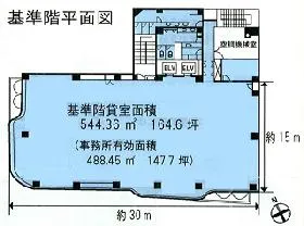 SVAX TSビルの基準階図面