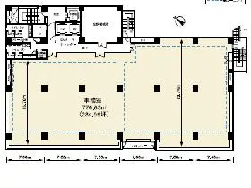 ICON PLACE SHIBAKOEN(旧:NBF芝公園)ビルの基準階図面