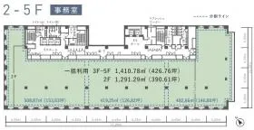 KD南青山(旧NBF南青山)ビルの基準階図面