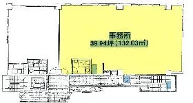 市谷山上ビルの基準階図面