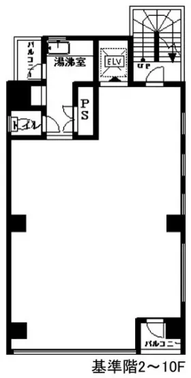 第2山口ビルの基準階図面