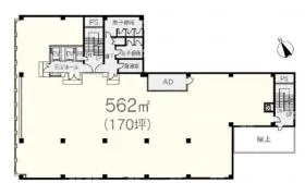 日新建物新橋ビルの基準階図面