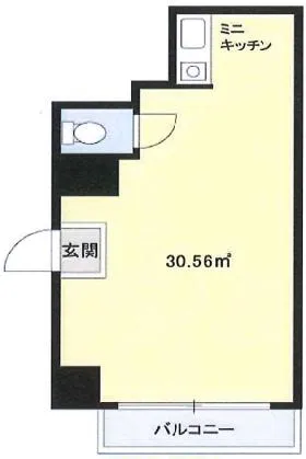 成子坂ハイツビルの基準階図面