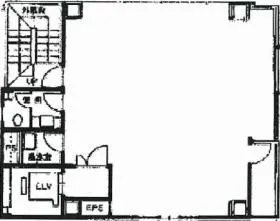 若月ビルの基準階図面