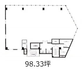 北辰ビルの基準階図面