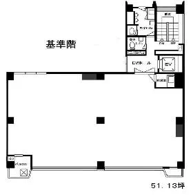 銀座ヤマトビルの基準階図面