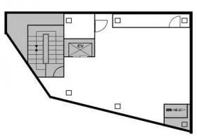 西新宿甲州ビルの基準階図面