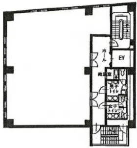MOMON六本木ビルの基準階図面