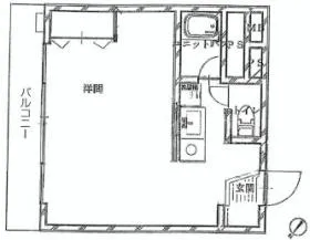 カーサ新宿の基準階図面