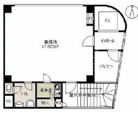 広野ビルの基準階図面