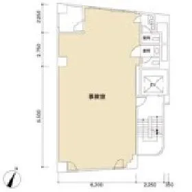 MITSUWAビルの基準階図面
