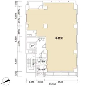 守山ビルの基準階図面