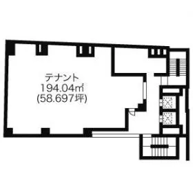 ザ・カテリーナビルの基準階図面